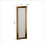 Hanah Home Espejo de Vestidor Dorado con Marco de MDF Laminado
